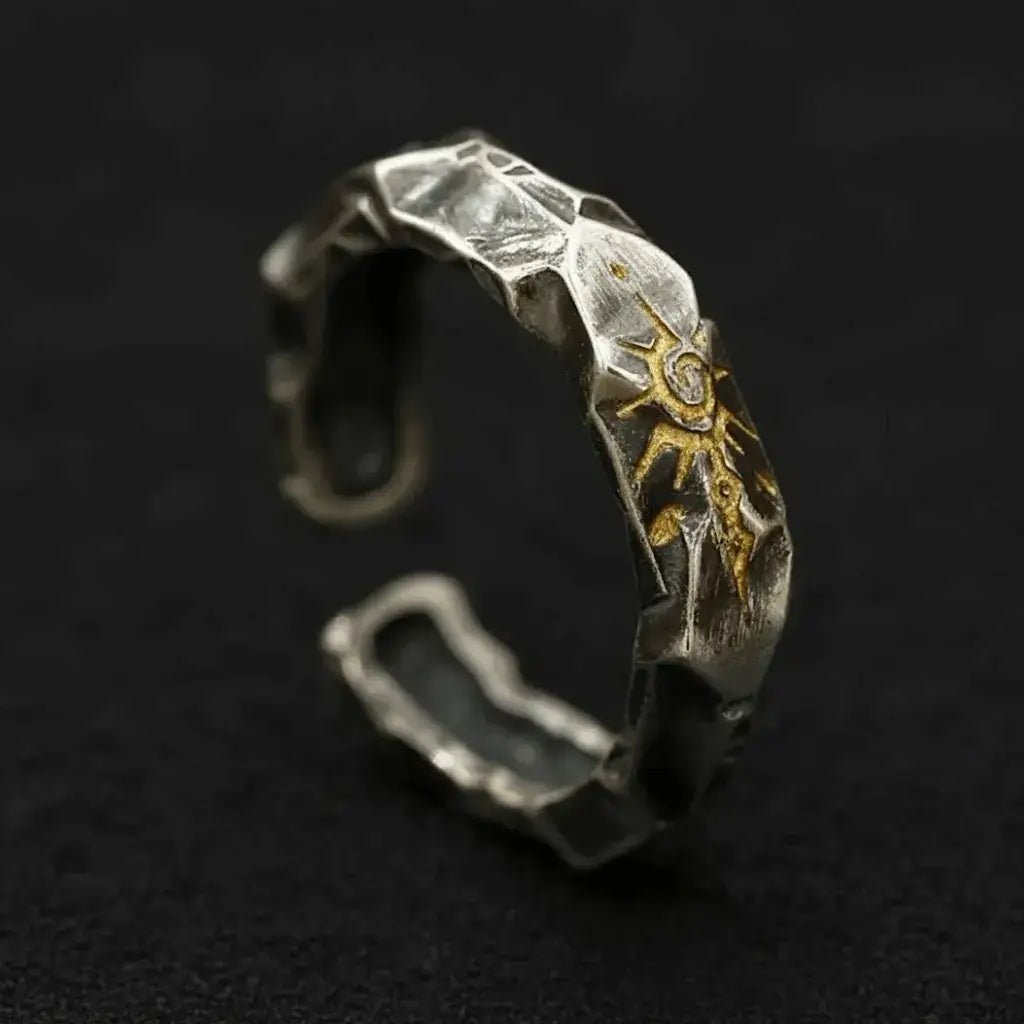 Alvora Aurekarn Ring – Self-Discipline Wish Stone Unique Men’s Ring