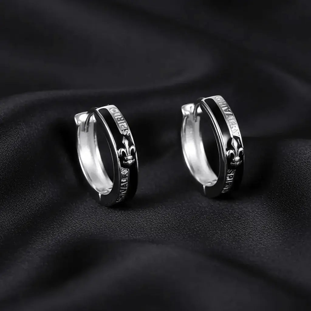 Alvora Obscura British Style Hoop Earrings | Aesthetic Jewellery