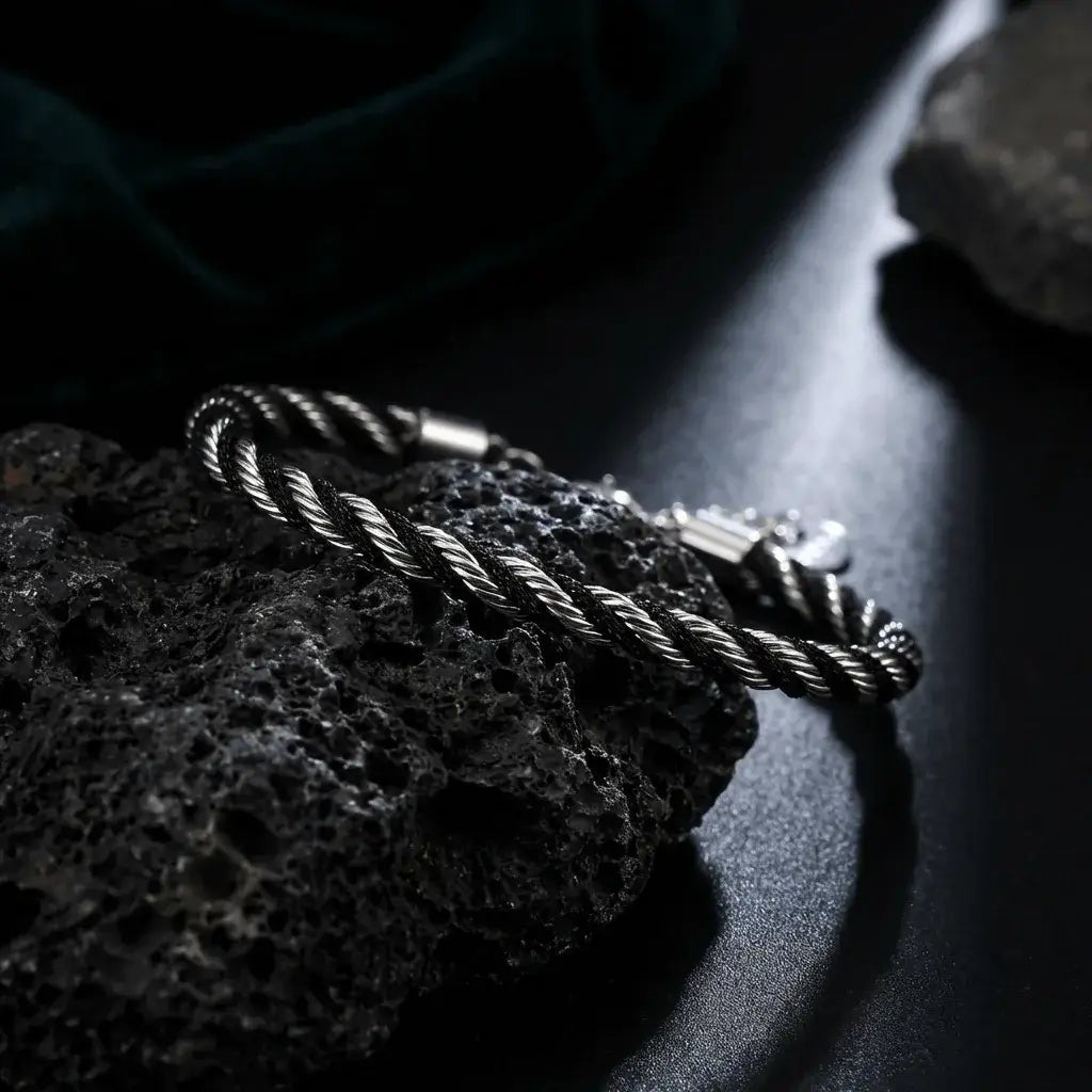 Orvex Rope Chain Silver – Waterproof Twisted Bracelet