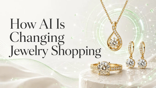 AI and modern jewellery shopping with elegant ALVORA jewellery pieces