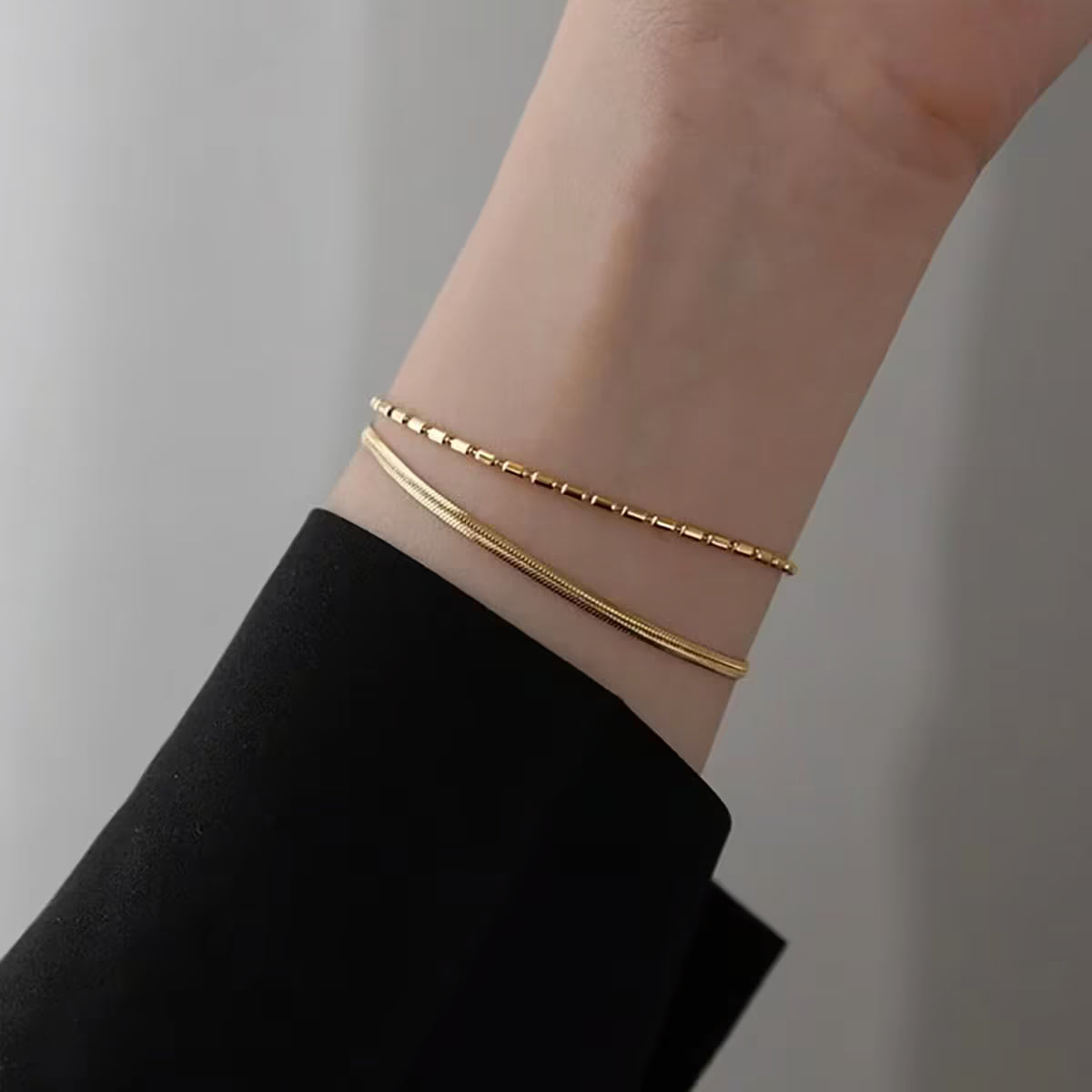 Solstice Gold Bracelet | Waterproof Minimal 18K Gold Jewelry