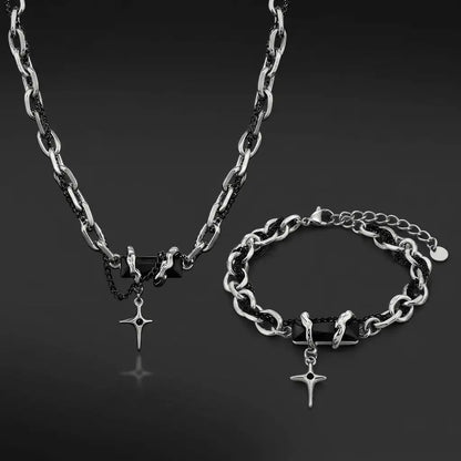 Vanta Onyx Star Bundle | Silver & Black Jewellery Set