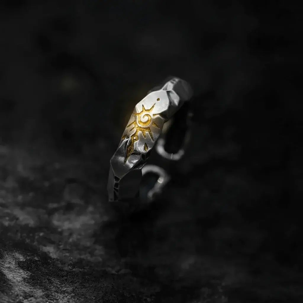 Alvora Aurekarn Ring – Self-Discipline Wish Stone Unique Men’s Ring