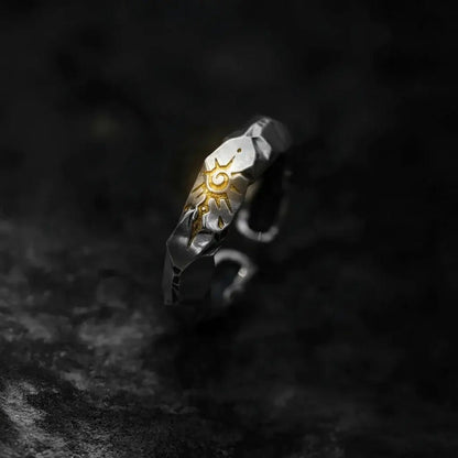 Alvora Aurekarn Ring – Self-Discipline Wish Stone Unique Men’s Ring