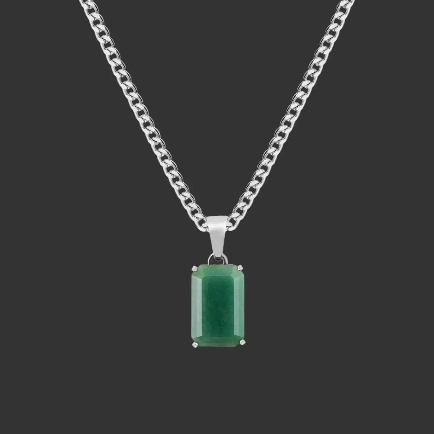 Alvora Aurelium – Aventurine Moss | Waterproof Men's Necklace