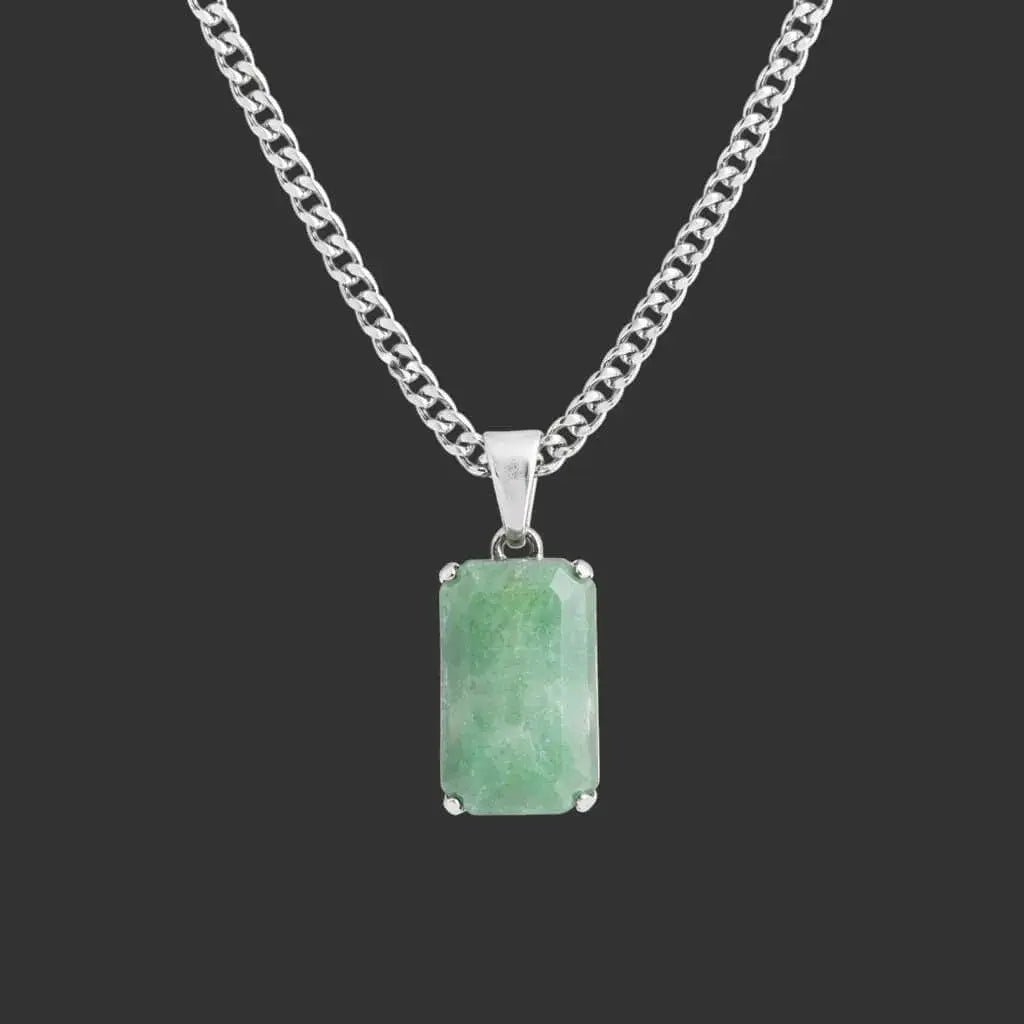 Alvora Aurelium – Aventurine Verdant Necklace | Men’s Jewelry