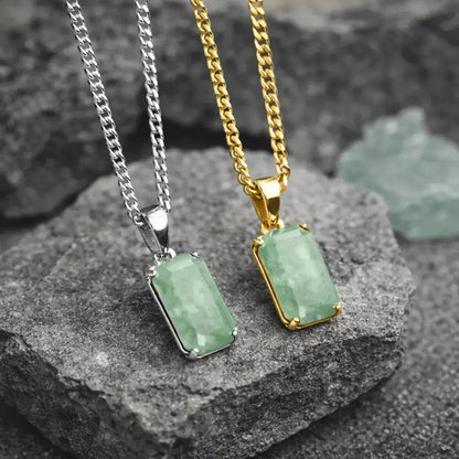 Alvora Aurelium – Aventurine Verdant Necklace | Men’s Jewelry