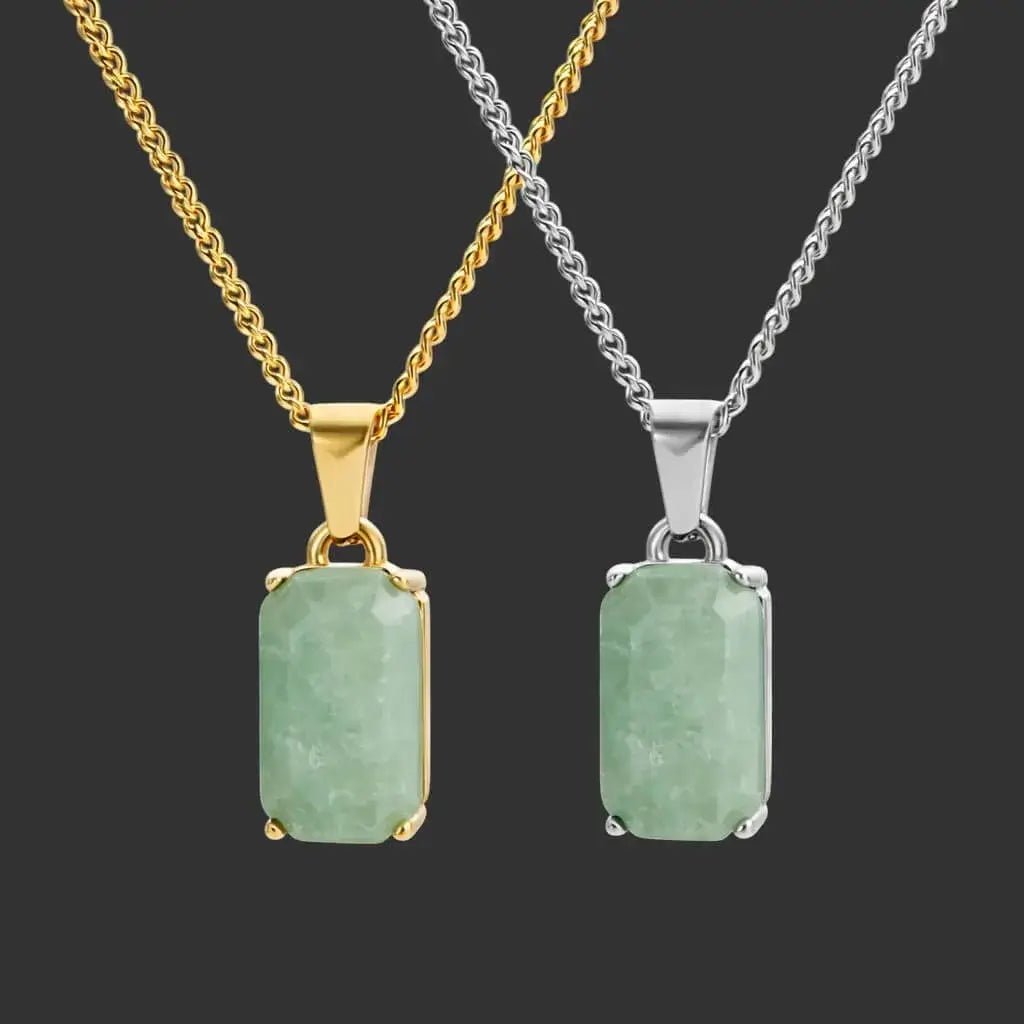 Alvora Aurelium – Verdant Aventurine Necklace | Men’s Jewelry