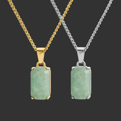 Alvora Aurelium – Verdant Aventurine Necklace | Men’s Jewelry