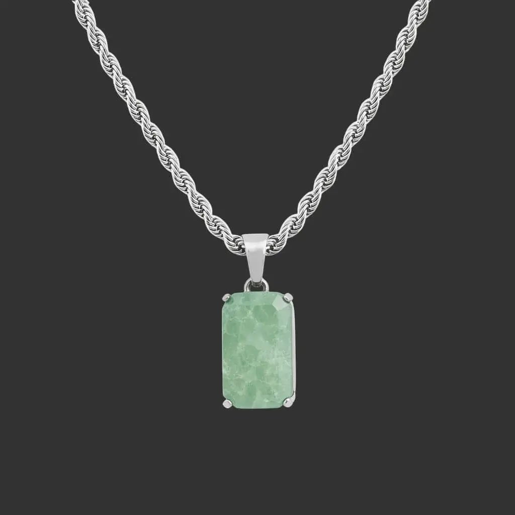 Alvora Aurelium – Aventurine Verdant Necklace | Men’s Jewelry