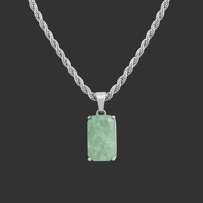 Alvora Aurelium – Aventurine Verdant Necklace | Men’s Jewelry