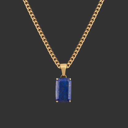 Alvora Aurelium – Lapis | Natural Lapis Lazuli Pendant in 18K Gold 
