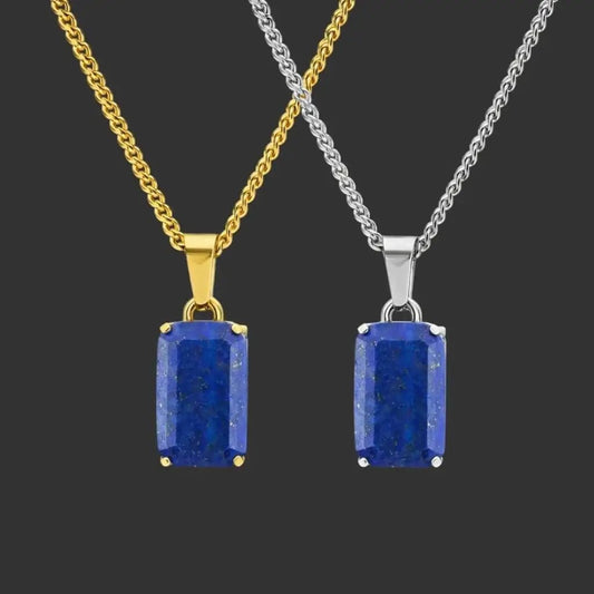 Alvora Aurelium – Lapis | Natural Lapis Lazuli Pendant in 18K Gold 