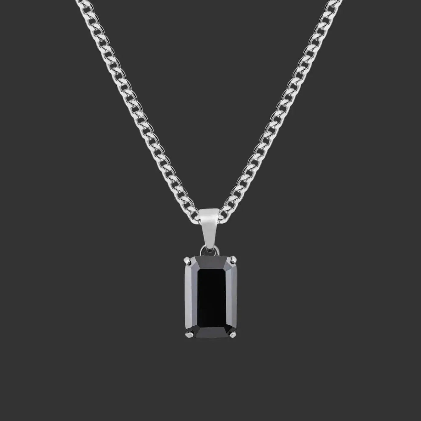 Alvora Aurelium – Onyx | Natural Onyx Pendant in Solid 18K Gold 