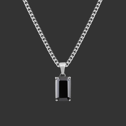 Alvora Aurelium – Onyx | Natural Onyx Pendant in Solid 18K Gold 