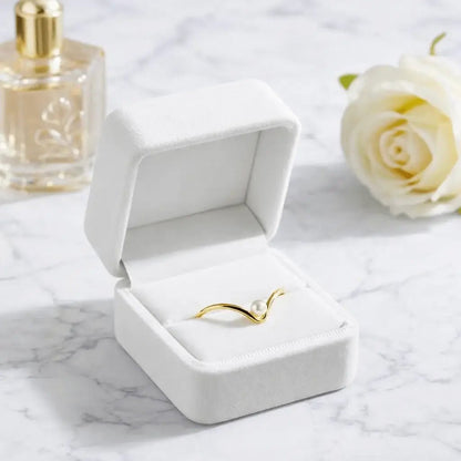 Aureva - Alvora 18k gold plated ring adjustable open ring geometric gold ring