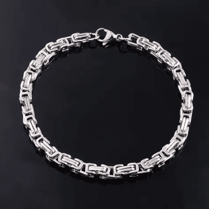Alvora Byrskar Vintage Byzantine Bracelet for Men – Waterproof Chain Jewelry