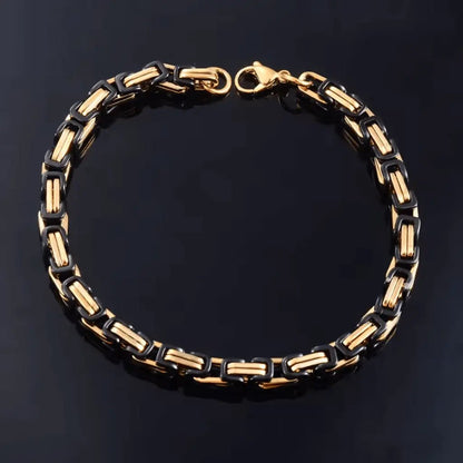 Alvora Byrskar Vintage Byzantine Bracelet for Men – Waterproof Chain Jewelry