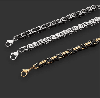 Alvora Byrskar Vintage Byzantine Bracelet for Men – Waterproof Chain Jewelry