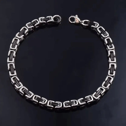 Alvora Byrskar Vintage Byzantine Bracelet for Men – Waterproof Chain Jewelry