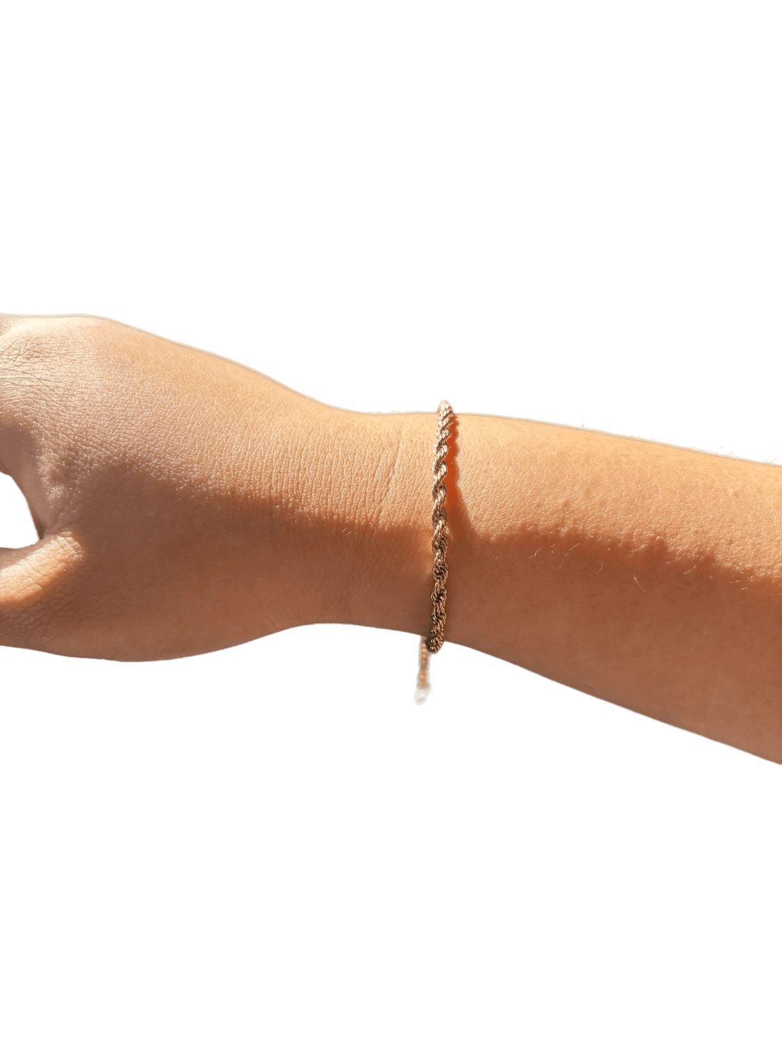 Caelora Bracelet – 18K Gold Plated Twisted Rope Waterproof Bracelet