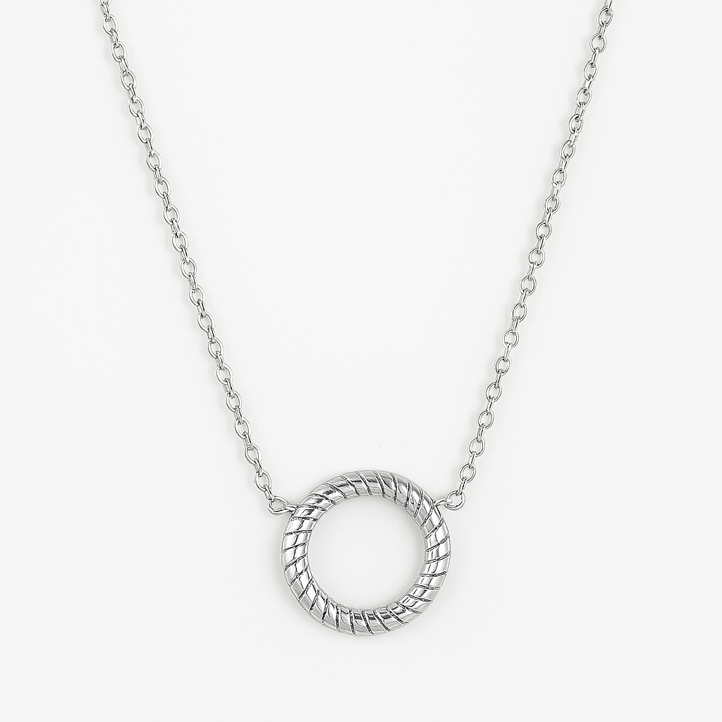 Circlia Necklace – 18K Gold Plated Circle Pendant