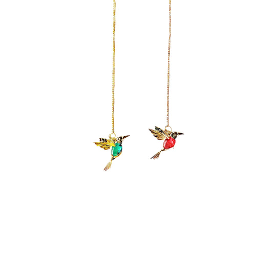 Colibelle - Alvora colorful animal earrings crystal drop earrings dangle bird earrings