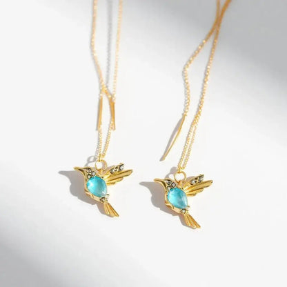 Colibelle - Alvora colorful animal earrings crystal drop earrings dangle bird earrings