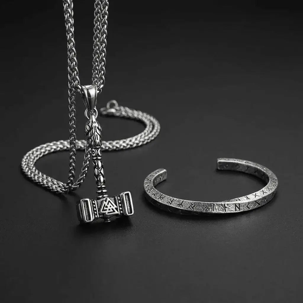 Nordic Shield Bundle | Viking Jewellery Set for Men