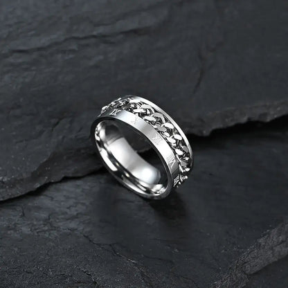 Alvora Dominium | Roman Numeral Anti-Anxiety Stainless Steel Ring