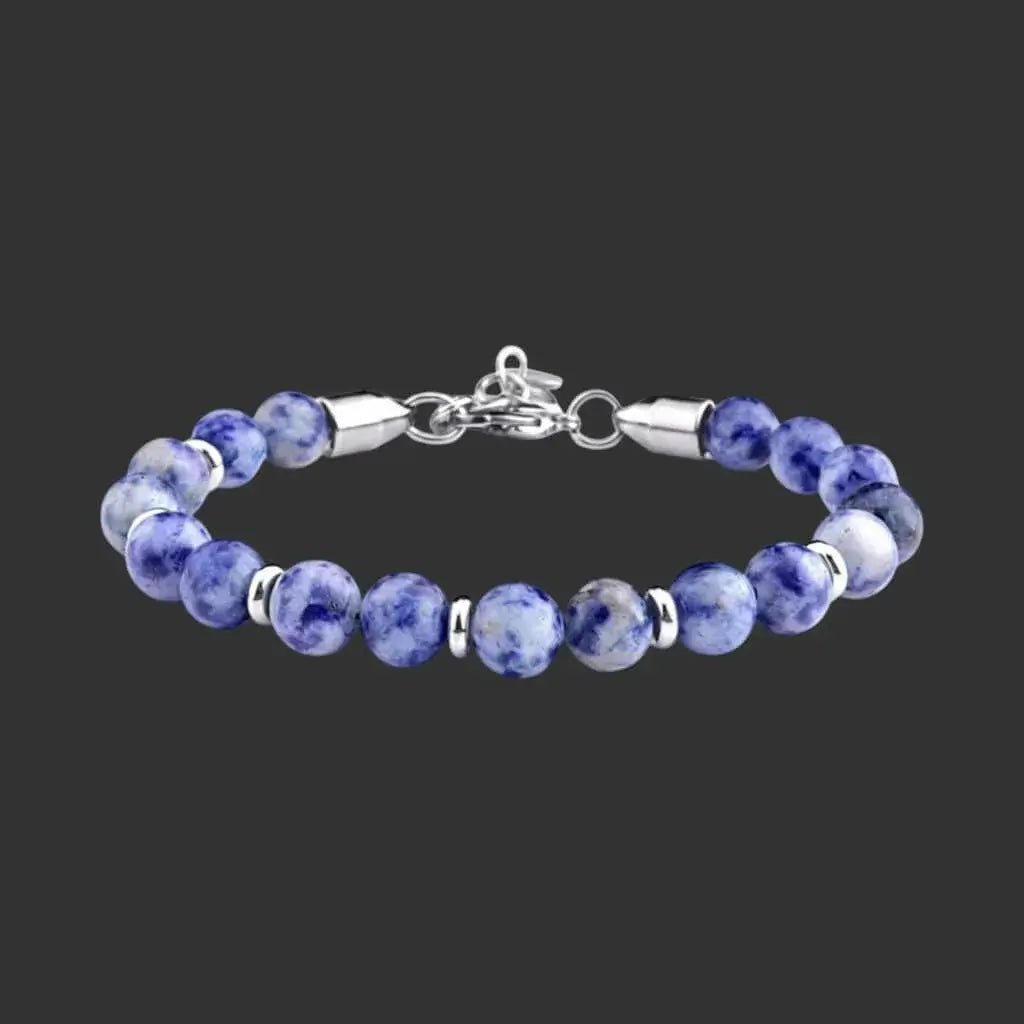 Alvora Echelon – Azure | Men’s Blue Adjustable Stone Bracelet