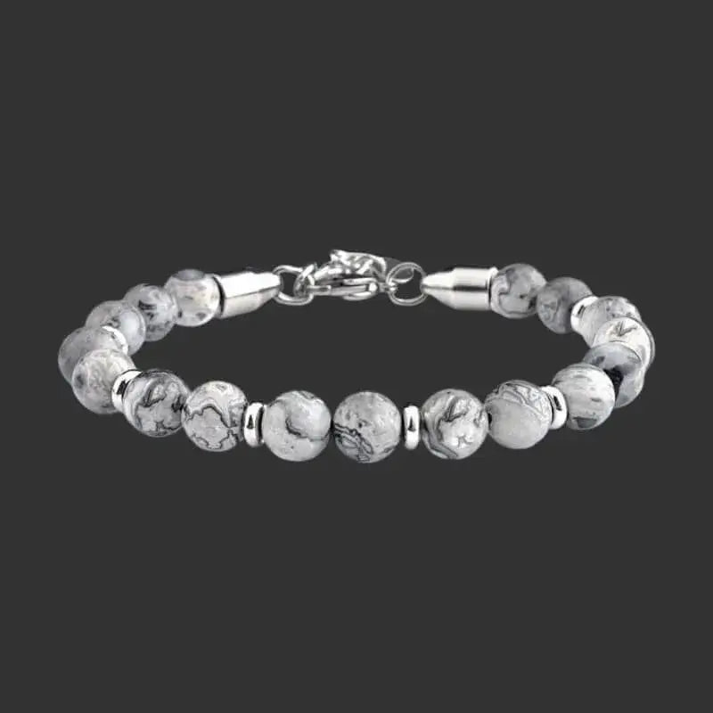 Alvora Echelon – Marble | Men’s Minimal Stone Bracelet