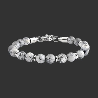 Alvora Echelon – Marble | Men’s Minimal Stone Bracelet