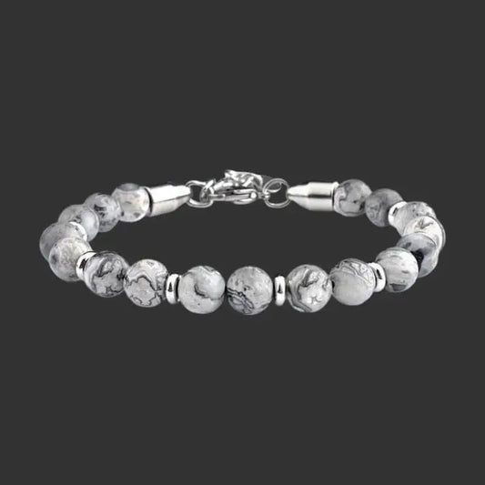 Alvora Echelon – Marble | Men’s Minimal Stone Bracelet