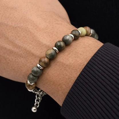 Alvora Echelon – Terra | Men’s Stone Adjustable Bracelet