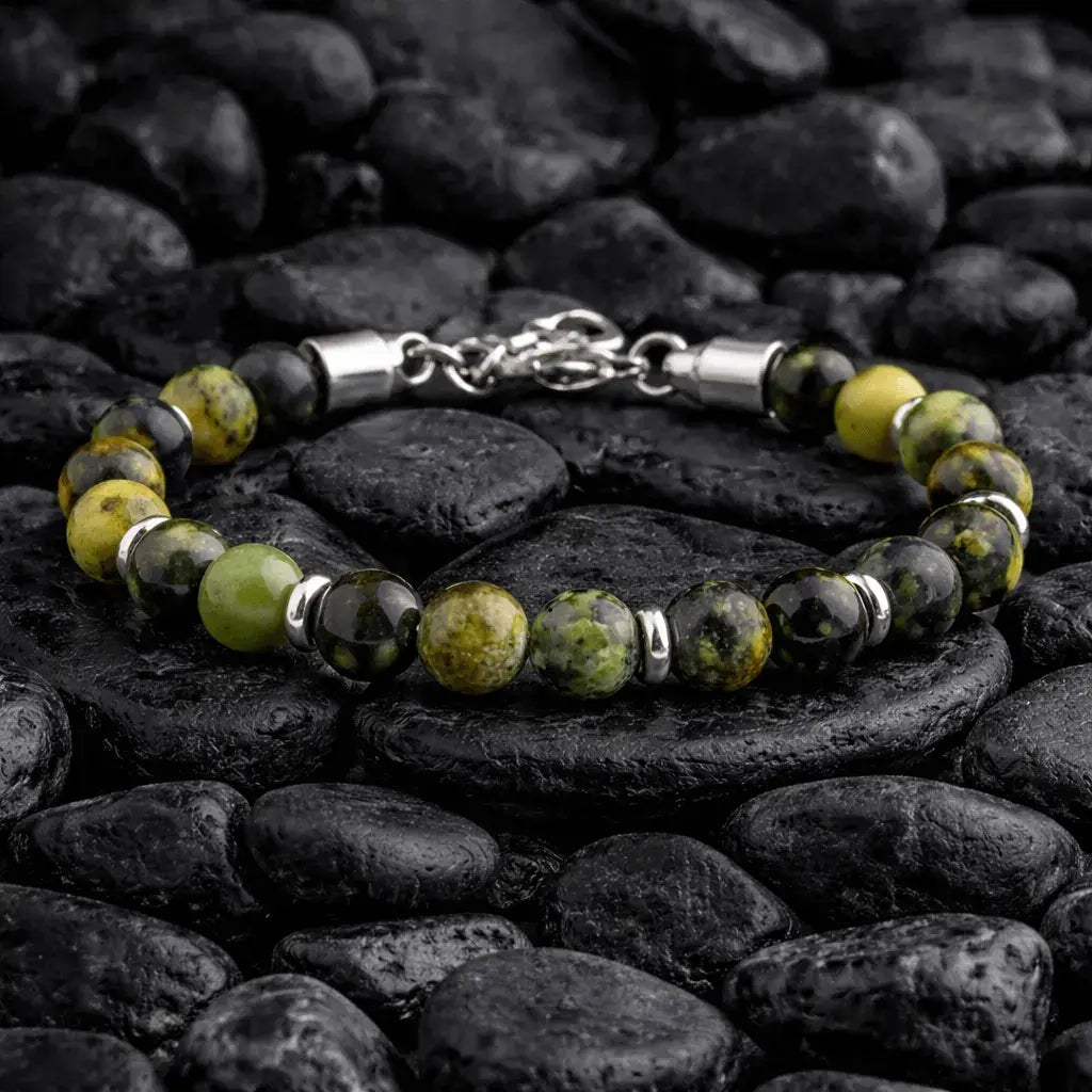 Alvora Echelon – Verdant | Bold Men’s Stone Bracelet 