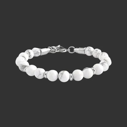 Alvora Echelon – White Turquoise | Men’s Beaded Bracelet