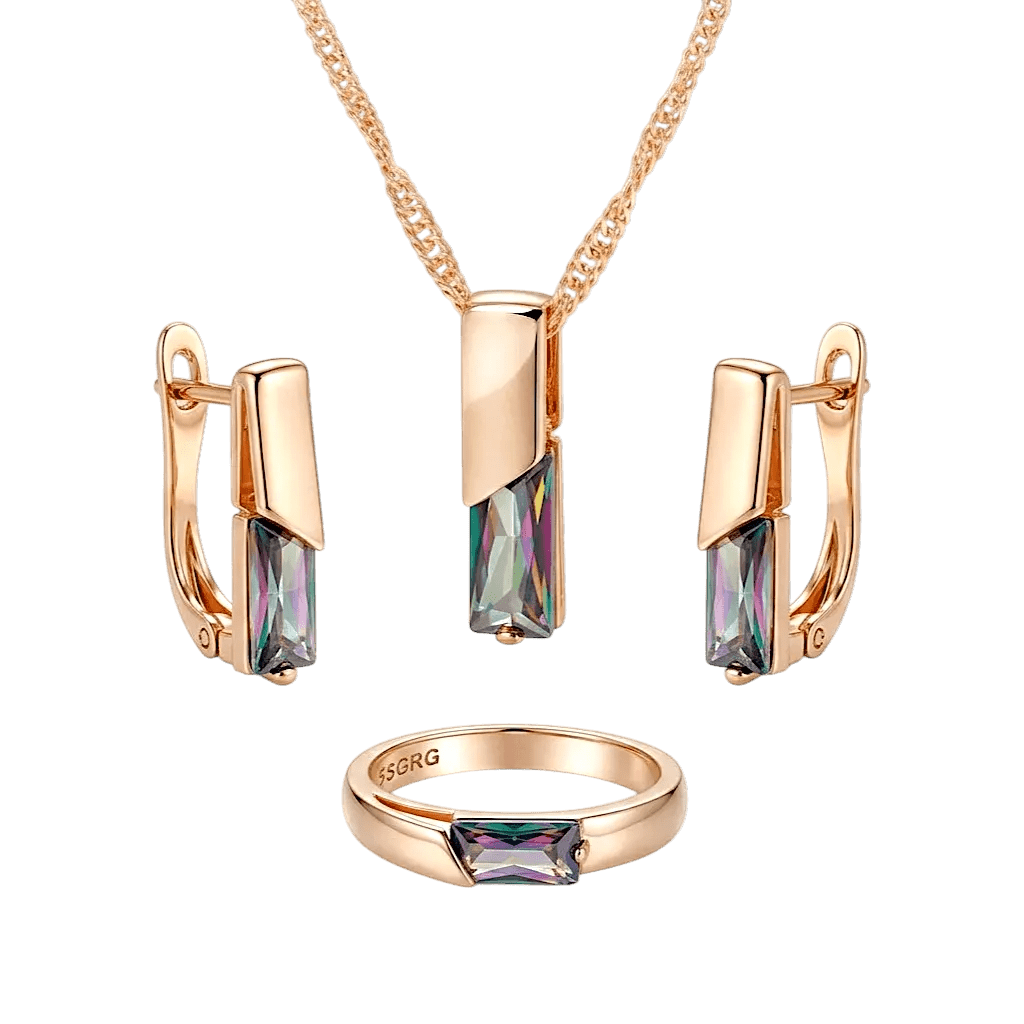 Elixson Auralis Bundle | Rose Gold Jewellery Set | ALVORA