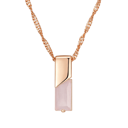 Alvora Elixson – Seraphis | Rose Gold Pink Natural Zircon Pendant