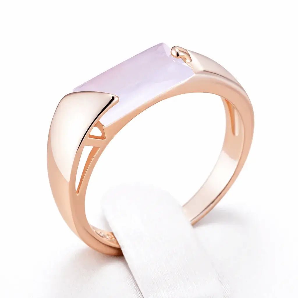 Alvora Elixson – Seraphis | Pink Natural Zircon Rose Gold Ring