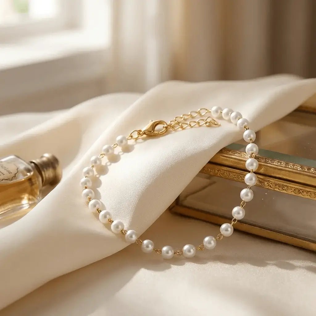 Eloura – Gold Pearl Bracelet | Waterproof & Tarnish-Free