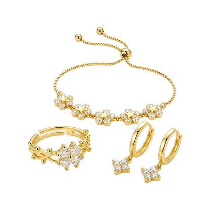 Golden Bloom Bundle | Gold Jewellery Set