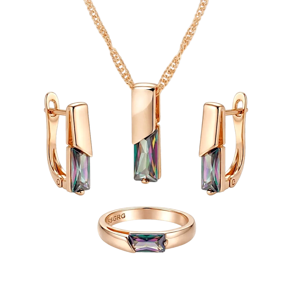 Elixson Auralis Bundle | Rose Gold Jewellery Set | ALVORA