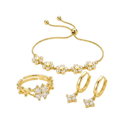 Golden Bloom Bundle | Gold Jewellery Set