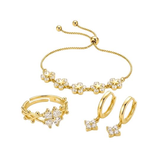 Golden Bloom Bundle | Gold Jewellery Set