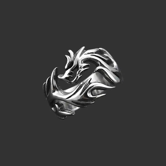 Grimclaw – Dragon Claw Stainless Steel Ring for Men 