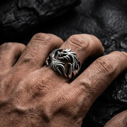 Grimclaw – Dragon Claw Stainless Steel Ring for Men 