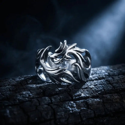 Grimclaw – Dragon Claw Stainless Steel Ring for Men 
