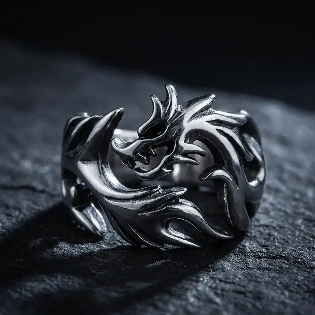 Grimclaw – Dragon Claw Stainless Steel Ring for Men 