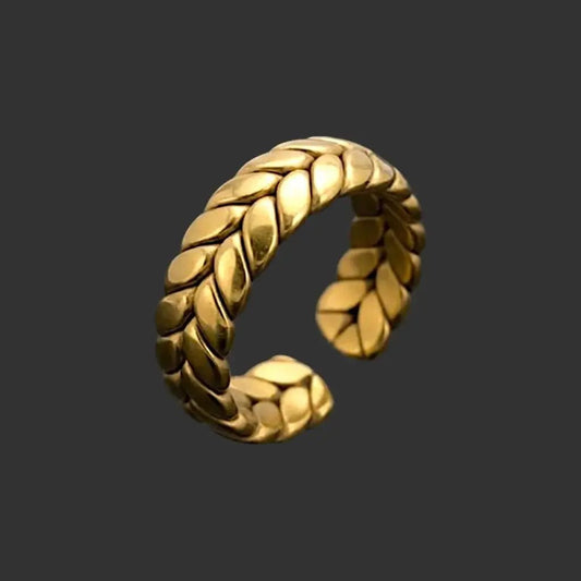 Imperion Crown Gold – Waterproof Laurel Crown Ring
